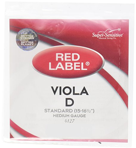 Super Sensitive Red Label 4127 Viola D String, Standard