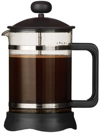 Premier Housewares 850 ml Mocha Cafetiere Coffee Maker 6-Cup French Press Cafetiere Black Coffee Caffettiera Coffee Press Cafetiere Small D14xW10xH19