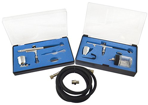 AB Tools Dual Action Airbrush Air Brush Spray Gun Complete Kit 0.3mm Nozzle Hobby Paint