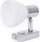lighteu, 12V 2W D1 Decken- / Wandstrahler, verchromt, Nachttischlampe, Leselampe drehen und schwenken mit Touch-Schalter Dimmbares warmes weißes/blaues Licht für Yacht, Caravan, RV