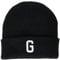MasterDis Letter Cuff Knit Beanie, Schwarz, One Size