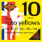 Rotosound Roto Yellows R10 Regolatore per chitarra elettrica (10 13 17 26 36 46), confezione da 7