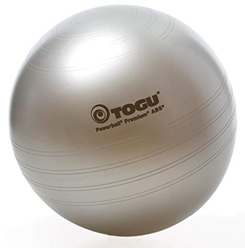 Togu Gymnastikball Powerball Premium ABS (Berstsicher), silber, 75 cm