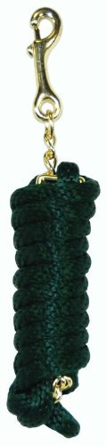 Hamilton Extra schwere Leine aus Polyseil, mit 61 cm Langer Kette, dunkelgrün, 1,6 cm dick x 2,4 m lang.