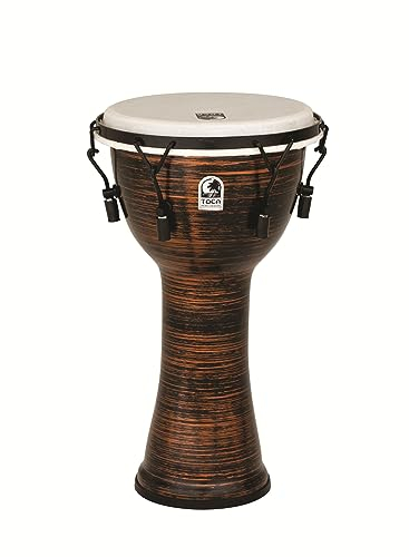 TOCA TO809244 Djembe Freestyle II Mech. Tuned Spun Copper Synth. Head 10 TF2DM-10SC