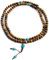 BUDDHAFIGUREN/Billy Held Mala Tigerauge Türkis Buddhistische Rosenkranz mit 9 mm Perlenkette