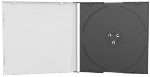 20 DVD CD Hüllen Single Jewelcase black slimcase