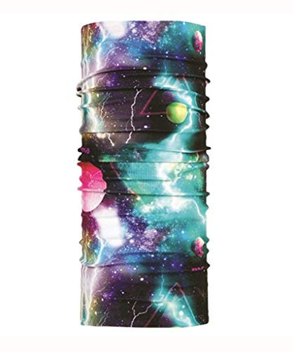 P.A.C. Original Galaxy Multifunktionstuch - nahtloses Mikrofaser Schlauchtuch, Unisex, 10 Anwendungsmöglichkeiten