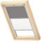 VELUX Original Dachfenster Duo Verdunkelungsrollo für C04, Grau, mit Grauer Führungsschiene
