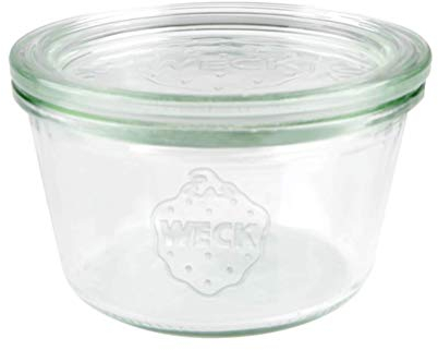 Amazing child Montessori Weckgläser, klassisches deutsches Design, Modell 741, 370 ml, Set mit sechs Gläsern