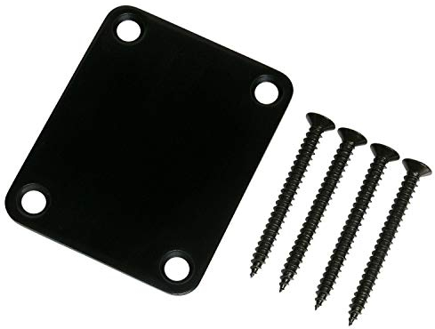 Northwest Guitars Black Stratocaster/Telecaster Compatible Neck Plate