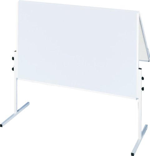 FRANKEN Moderationstafel X-tra!Line, doppelseitig, pinnbar, 120 x 150 cm, weiß/Karton, klappbar, Pinnwand mit Standbeinen, CC-UMTK-G