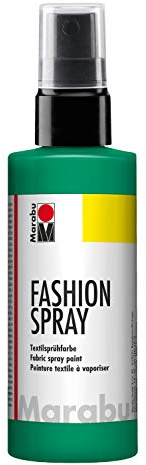 Marabu 17190050153 - Fashion Spray minze 100 ml, Textilsprühfarbe, m. Pumpzerstäuber, für helle Textilien, weicher Griff, einfache Fixierung, waschbeständig bis 40°C, tolle Effekte auf Stoff