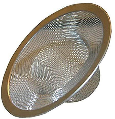 LASCO 03-1382 304 Stainless Steel Mesh Shower Drain Strainer with Chrome Plated Ring