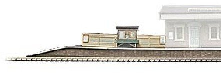 Superquick Island Platform - 1/72 OO/HO - Card Model Kit