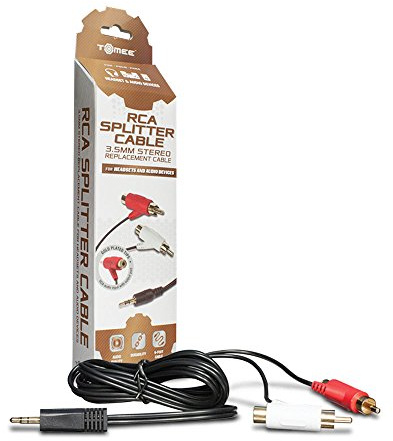 Tomee 3.5mm RCA Stereo Splitter Cable for Headset/Audio Devices