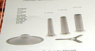 Porkert - Wurstaufsatz - für Fleischwolf Größe 10 & 12