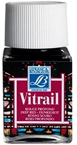 Lefranc Bourgeois Couleur Vitrail 50ml Rouge Profond