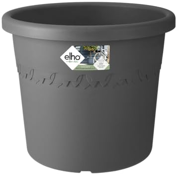 Elho Algarve Cilindro 30 - Flowerpot - Anthracite - Outdoor - Ø 29.5 x H 24.7 cm