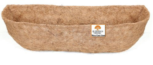RUDDINGS WOOD Pre-formed Molded Coco Liner for Wall Trough 90cm (36) wide - Window Boxes Baskets