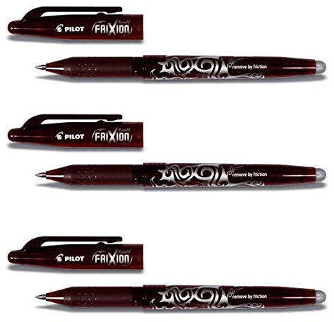 Pilot Stylo bille effaçable Frixion Marron Couleurs assorties