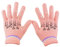 Eastlion Kinder Warm Handschuhe Fünf Finger gestrickte Wolle Handschuhe,Rosa