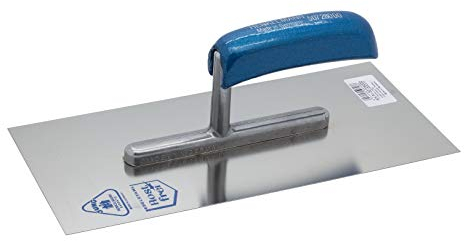 Jung Henkelmann Glättekelle (Stahl rostfrei, Holzgriff gebogen, Maße 280x130x0,7 mm, Kelle) 50728000