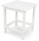POLYWOOD Long Island, 45,7 cm Beistelltisch, Eisen, Weiss/opulenter Garten, 18