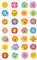 AVERY Zweckform 53137 Papier Sticker Blume 56 Aufkleber