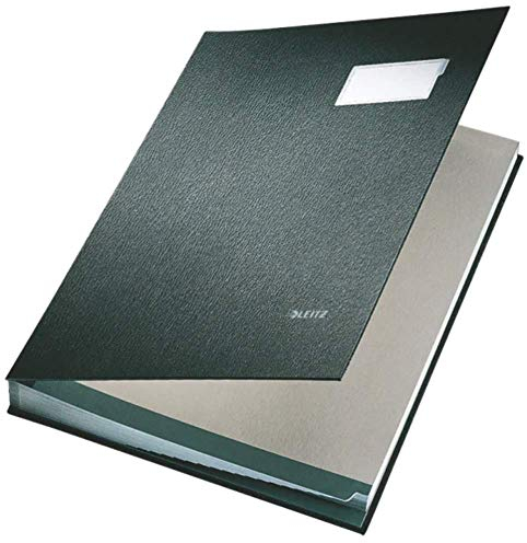 Leitz 57000195 Unterschriftsmappe (Polypropylen, A4, 20 Fächer) schwarz