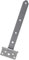 Alberts 326142 Kreuzgehänge | mit vernietetem Stift | Edelstahl | Band 292 x 34 mm | Scharnier 92 x 44 mm