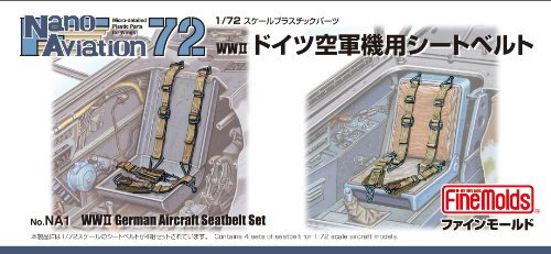 Fine Molds 1/72 for Nano Aviation Wwii German Air-force Planes Seat Belt [Toy]