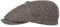 Stetson Hatteras Classic Wool Schirmmütze - Schiebermütze Herren - Flatcap mit Baumwollfutter - Herrencap mit Fischgrätmuster - Ballonmütze Herbst/Winter - Wintercap Dunkelbraun 59 cm