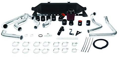 Mishimoto MMINT-WRX-08AIBK Black Front Mount Intercooler Kit with Air Intake