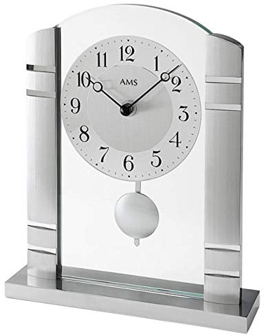 AMS Moderne Tischuhr mit Quartzwerk, batteriebetrieben - Modern Style 1118