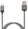 TUDIA Nylon Braided Lightning USB Datenkabel Kabel Cable [Zertifiziert von Apple] für iPhone 6 6Plus 5s 5c 5, iPad Air mini mini2, iPad 4th gen, iPod touch 5th gen, and iPod nano 7th gen, 0.9 Meter (Grau)