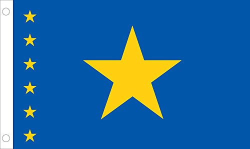 Allied Flag Outdoor Nylon Democratic Republic of The Congo United Nation Flag, 5-Feet by 8-Feet