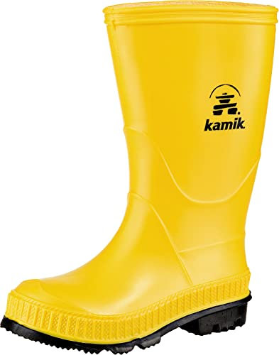 Kamik Stomp, Stivali di Gomma Unisex-Bambini, Giallo (Yellow Yek), 25 EU