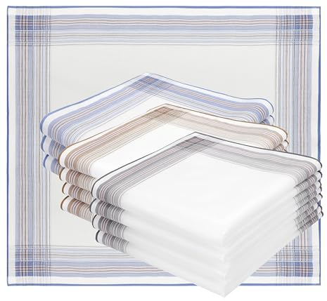 Betz 12 Stück Herren Stoff Taschentücher Set Lord 4 100% Baumwolle Größe 40x40 cm Dessin 151