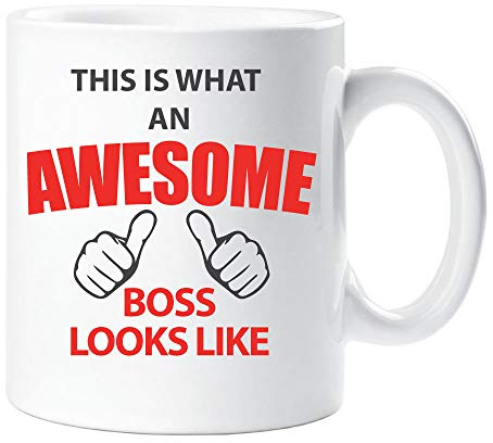 60 Second Makeover Limited This is What an Awesome Boss Looks Like Mug Colleague Gifts Work Coworker Boss Gifts Co-Worker Manager Leaving 11oz Ceramic Coffee Cup Dishwasher and Microwave Safe