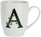 La Porcellana Bianca - Tazza Lettera A, Bianco - Arredo Casa, Cucina - Linea Atupertu - Idea Regalo - Porcellana - 380 cc
