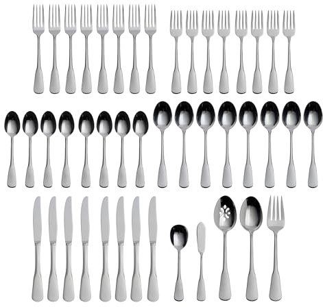 Oneida Colonial Boston 45-Piece Flatware Set, Service for 8