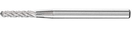 PFERD HM-Frässtift, Walzenrundform WRC, Zahnung 3 PLUS, Frässtift-ø 2mm, Schaft-ø 3mm, Länge 40mm, 21205083 – für universelle Anwendungen auf den wichtigsten industriell verwendeten Werkstoffen
