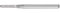PFERD HM-Frässtift, Walzenrundform WRC, Zahnung 3 PLUS, Frässtift-ø 2mm, Schaft-ø 3mm, Länge 40mm, 21205083 – für universelle Anwendungen auf den wichtigsten industriell verwendeten Werkstoffen