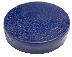Bi-Office 10 mm Round Magnet - Blue [Pack of 10]