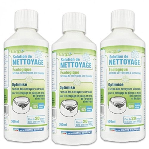 Electris Lot 3 Solutions liquides pour nettoyeurs ultrasons