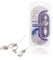 Câble 3 en 1 de charge et de synchronisation USB 2.0 A mâle - Micro B mâle avec adaptateur Lightning intégré + adaptateur de base 30 broches de 1,00 m de couleur blanche