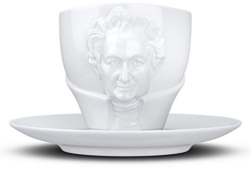Fiftyeight T801101 Johann Wolfgang Von Goethe Mug en Porcelaine, 2 unités, Blanc, 12 x 10 x 10 cm