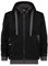 DASSY® Pulse Sweatshirt-Jacke - Größe 3XL - SCHWARZ/ANTHRAZITGRAU