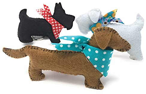 The Crafty Kit Company Needle Felting Wool Kit - Felt Puppies | Award-Winning ‘Gift of The Year’ | 100% Corriedale Wool DIY Felt Craft Kit – Handmade Gift for Adults, Teens & Beginners | Age 10+
